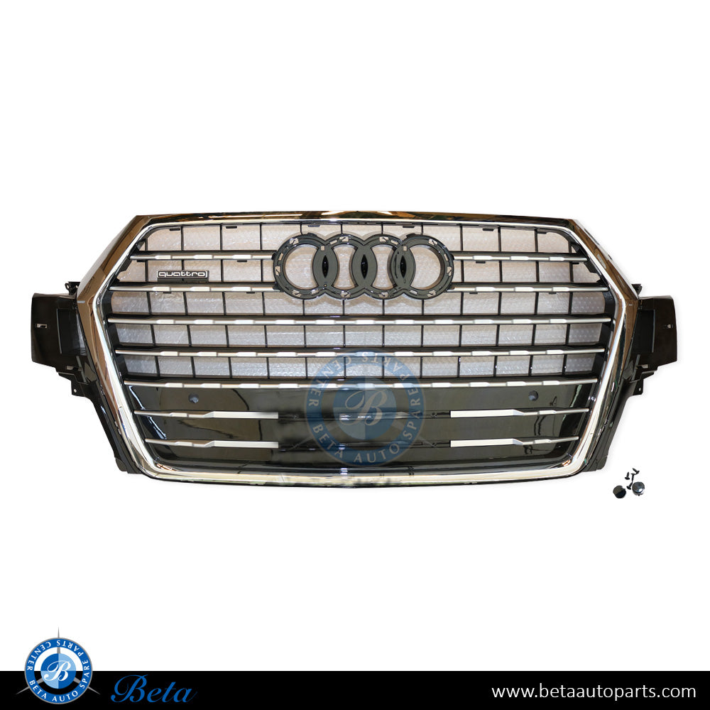 Grille Black and Chrome color for Audi Q7 S-LINE 2016-2019 models, Part Number 4M0853651K Grille Black and Chrome color for Audi Q7 S-LINE 2016-2019 models, Part Number 4M0853651K